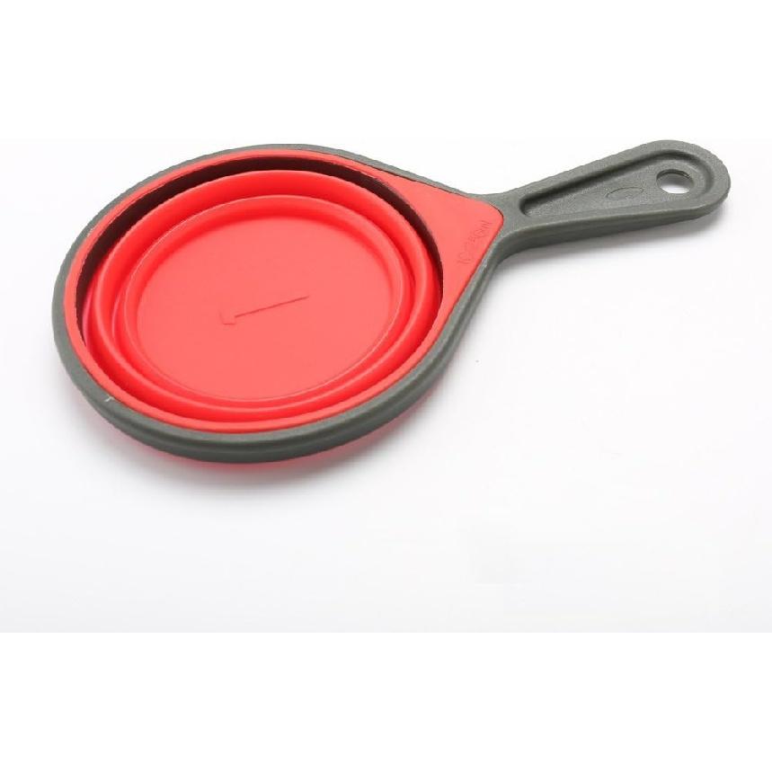 Collapsible Silicone Measuring Cups with 60ml/80ml/125ml/250ml - 4 Piece Set Kitchen Measuring Tools (4 Colors)