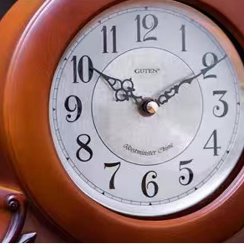 Retro Table Clock Wooden Desk Watch Aesthetic Luxury Bedroom Tabletop Clocks Silent Living Room Desktop Watches Home Decoration