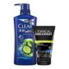Clear Oil Control Shampoo & L'Oreal Men's Cleanser Bundle