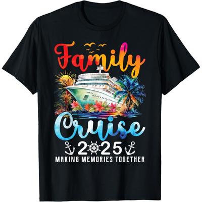 Familienkreuzfahrt 2025 Urlaubsreise Familienpassende Kreuzfahrtschiff T-Shirts(1)