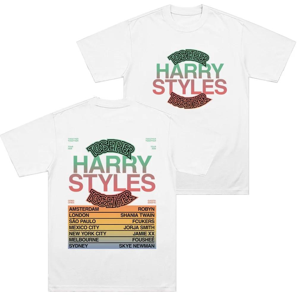 Harry Styles Together Tour Summer Unisex Crew Neck Cotton Comfortable Short Sleeve Unisex Tshirt Fashion