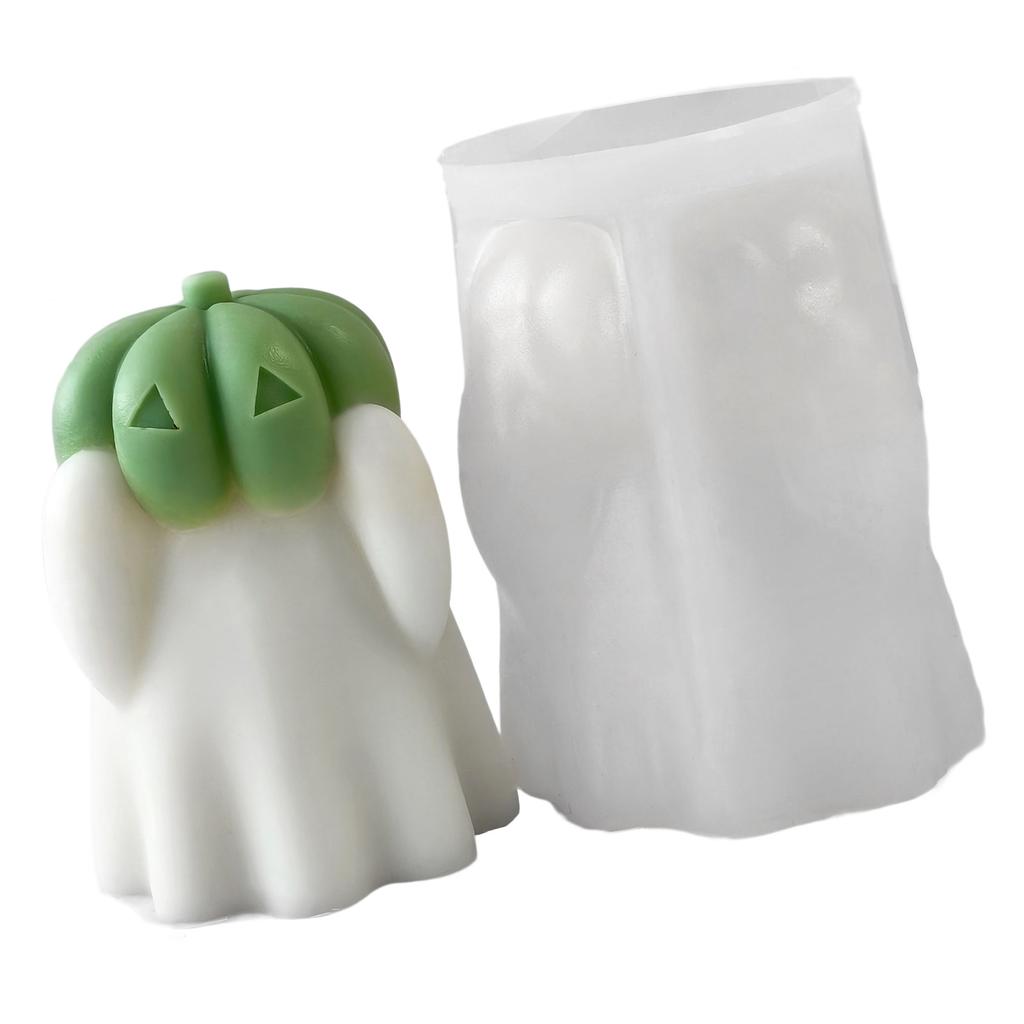 Halloween Ghost Candle Mold for Candle Soap Home Decoration Multipurpose Ghostly Pumpkin Silicone Mould For Epoxy Resin