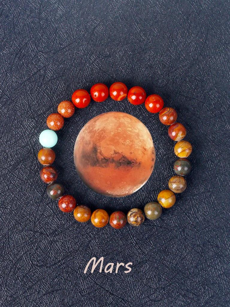 Cosmic Galaxy Solar System Bracelet for Women Men Natural Stone Beads Nine Planet Bracelet Elasticity Couple Jewelry Gift