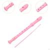 8 Hole Soprano Recorder Compact Gift Flute for Beginners Amateurs pink