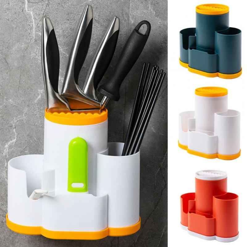 Plastic Drain Chopsticks Tube, Household Creative Chopsticks Cage, Kitchen Spoon Storage Rack, Tableware Storage Box, Chopsticks Basket