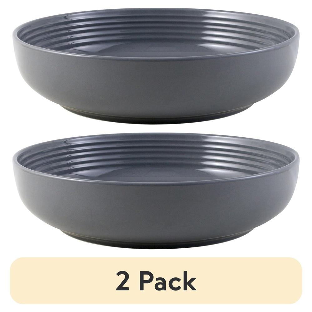 

2 Pack Stoneware Round Dinner Bowls Dishwasher Safe Microwave Safe Gloss Finish Durable Serving Bowls Soup Salad Dessert United States