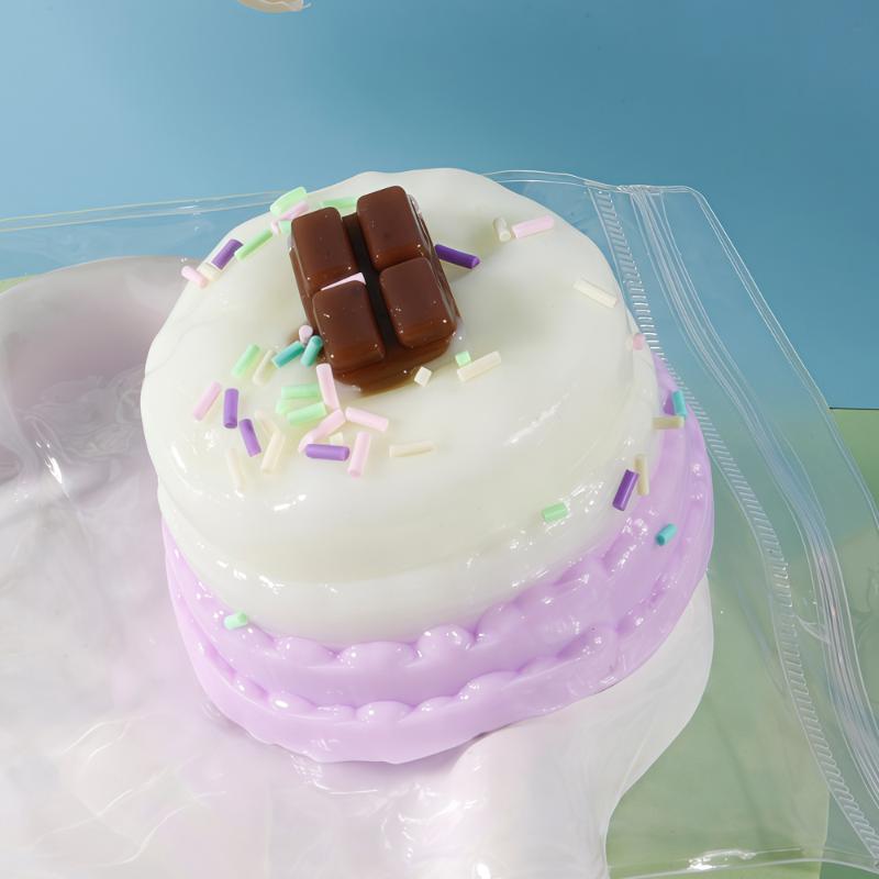 Cute Chocolate Cake Toy Soft Slow Rising For Stress Relief Kids Birthday Party Favors