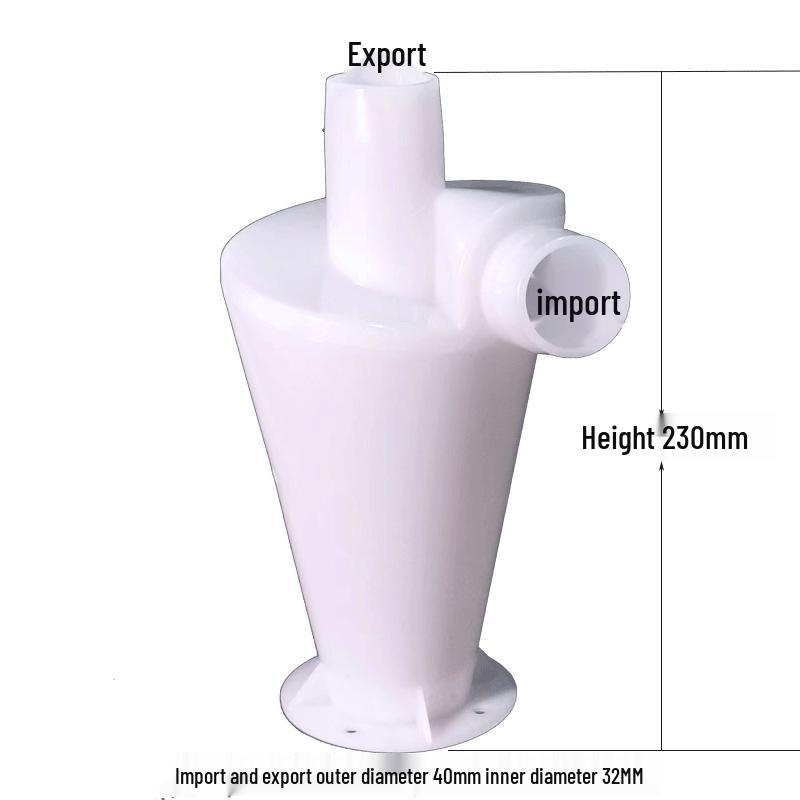Циклонный пылесборник для деревообработки с внутренним вращением и вакуумным фильтром