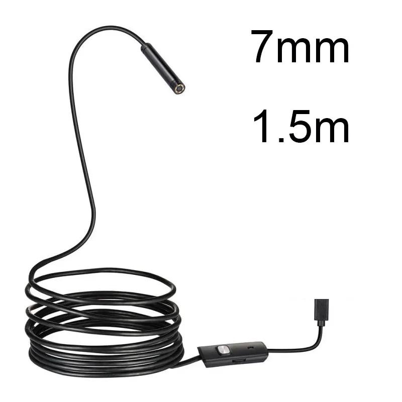5.5 7MM Android Endoscope 3 In 1 USB/Micro USB/ Borescope Inspection Camera Waterproof for Smartphone Endoscope Camera