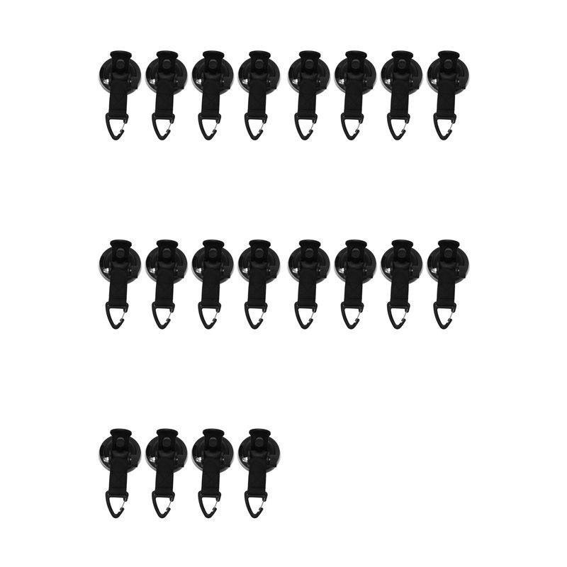 Premium-20Pcs Suction Cup Anchor Securing Hook Tie Down, Pool Tarps Tents Securing Hook Universal