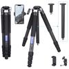 ARTCISE Compact Carbon Fiber 32mm Tube Carbon Fiber Travel Camera Maximum Height Accessory Smartphone Clip and Magic Arm Suitable for 20kg Load