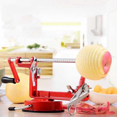 Multifunction Stainless Steel Manual Apples Peeler Potato Fruit Vegetable Corer Kitchen Supplies Red