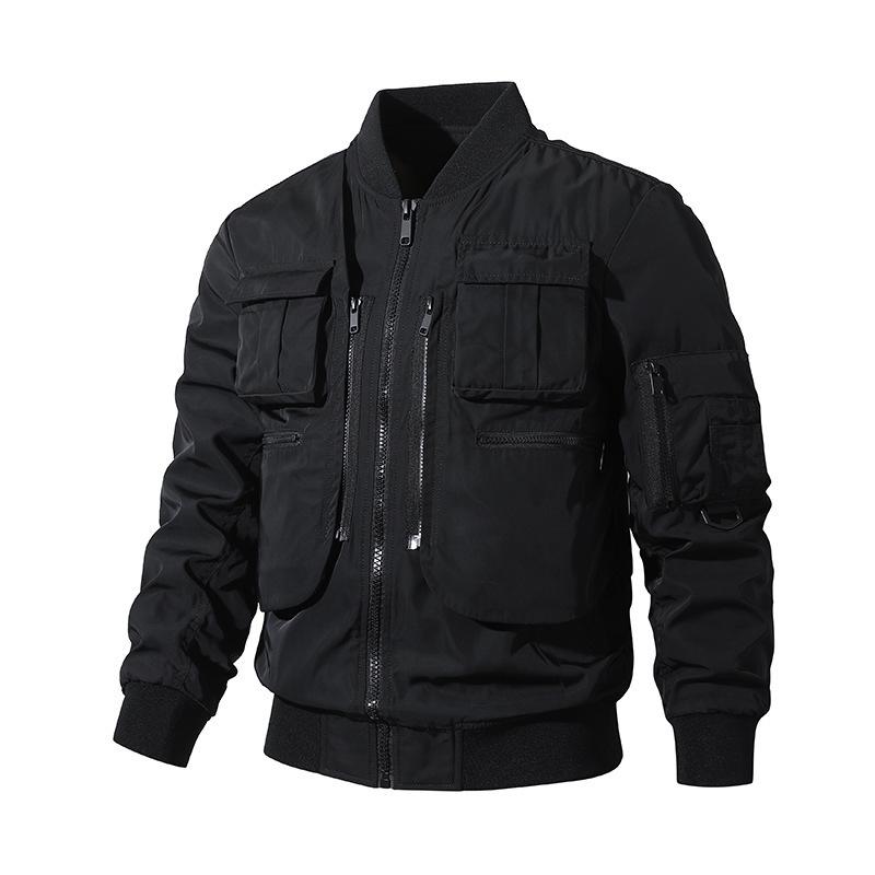 Men's Multi-Pocket Bomber and Baseball Workwear Jacket – Three-Proof Mountaineering Style