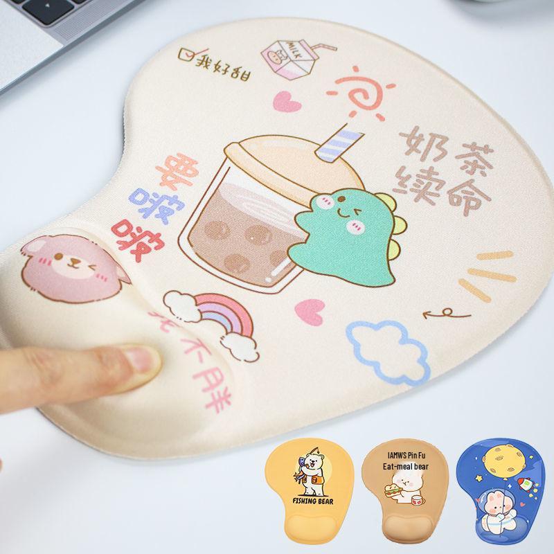 Creative Cartoon Silicone Wrist Rest Mouse Pad & Keyboard Hand Rest - Cute Desk Mat