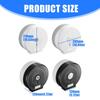 Wall Mounted Large Roll Toilet Paper Holder Dust Proof Cover Space Saving Design Easy Installation For Public Bathroom