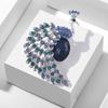 UILZ Exquisite Designer Peacock Zircon Brooch For Women Swan Shiny Crystal Lapel Pin Luxury Clothing Jewelry Accessories