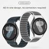 For Samsung Galaxy Watch7 44mm / 40mm Watch Band Quick Release Button Wave Pattern Magic Tape Nylon Wrist Strap