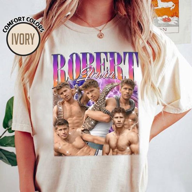 

Robert Irwin Bootleg Unisex T-Shirt, Robert Irwin Retro 90s Unisex T-Shirt S