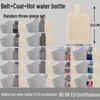 Old-Fashioned Rubber Hot Water Bottle for Stomach Warming