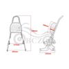Harley XL883/1200/X48 Rear Backrest with Quick Release Seat Cushion and Luggage Rack for Motorcycle Modification