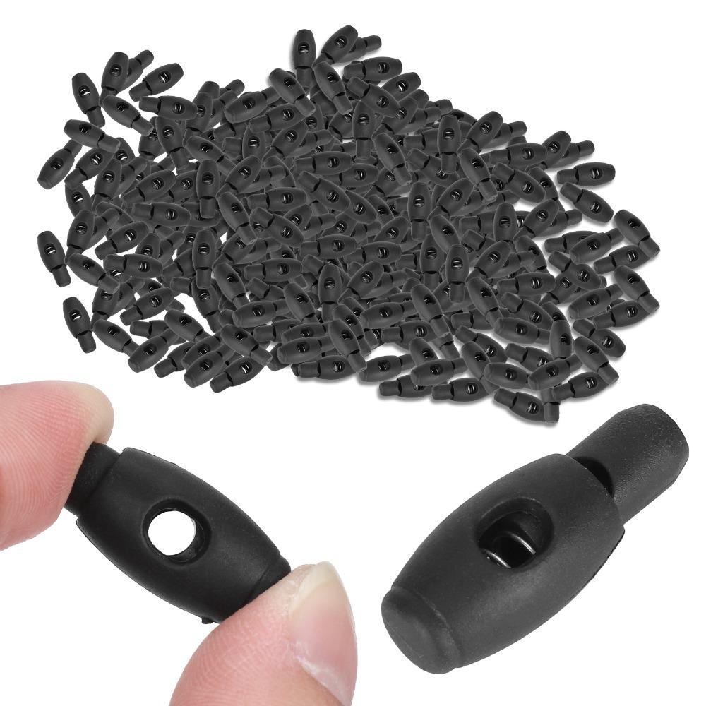 100pcs Single Hole Cord Locks Nylon Rope Buckle Versatile Spring Stopper  Outdoors