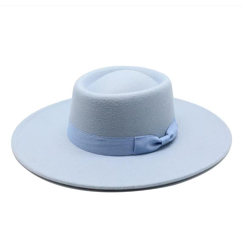 Popolare cappello a cilindro classico retrò .cm europeo e americano, cappello a cilindro a cupola concava-convessa in lana moda da uomo e da donna