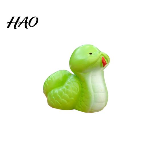 Decorative Zodiac Resin Figure Mini Chinese Animal Statue Colorful Dragon Ornament Rabbit Miniature Figurine Cute Home Decor Eye-catching F