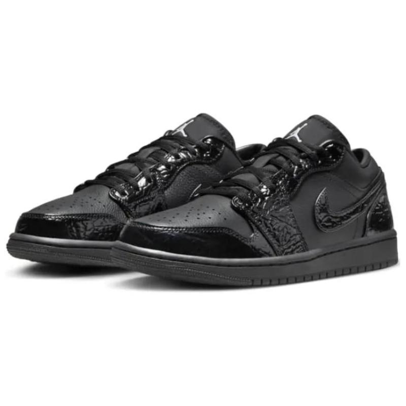 Jordan 1 Low Se Patent Elephant Black Women's Jordan HJ7743-010