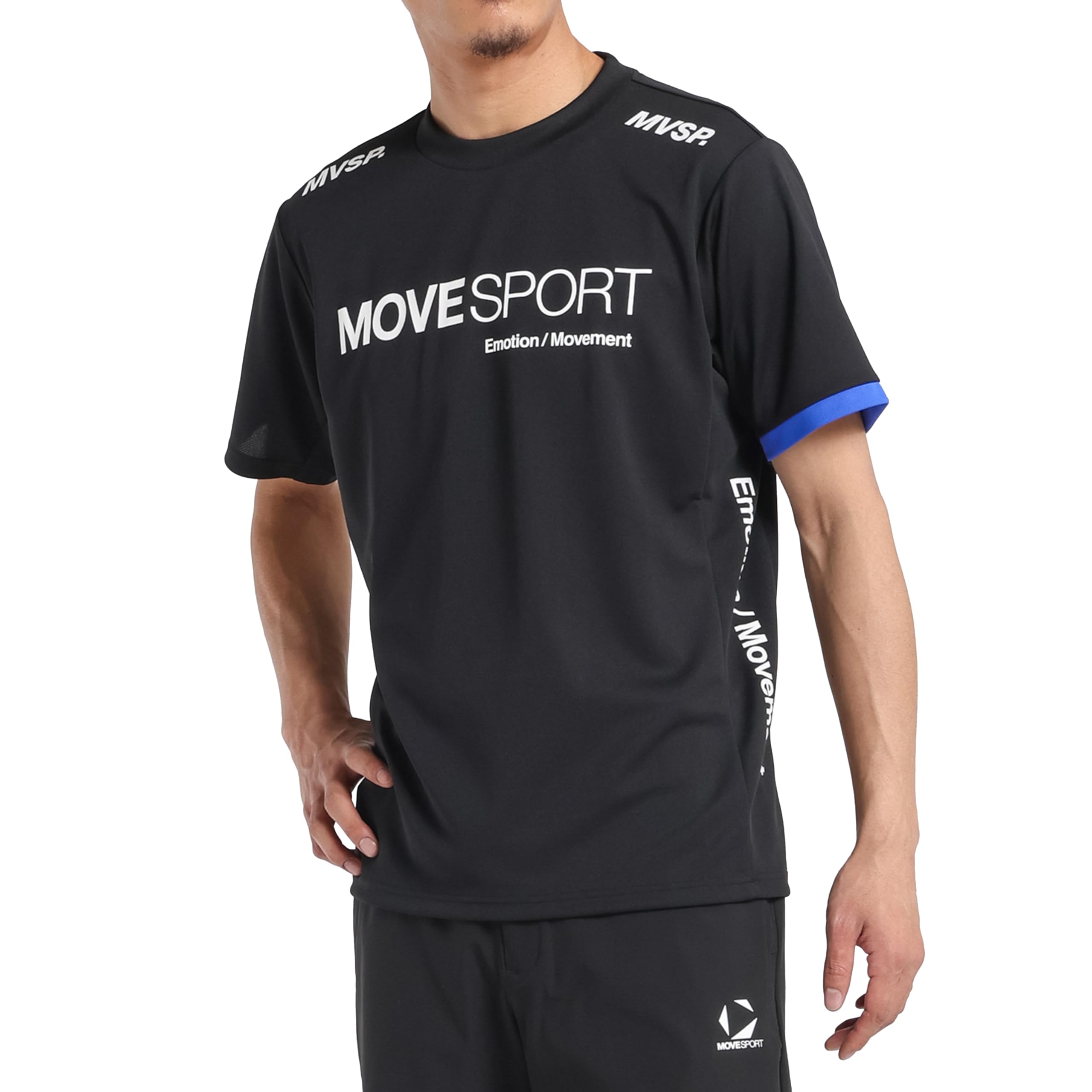 

Move Sports Descente Short Sleeve Crew Neck Stretch Training BK00 Men s T-Shirt (EC Exclusive), Moisture-Wicking, Quick-Drying, Shirt, (ST5SHTZ1MB)