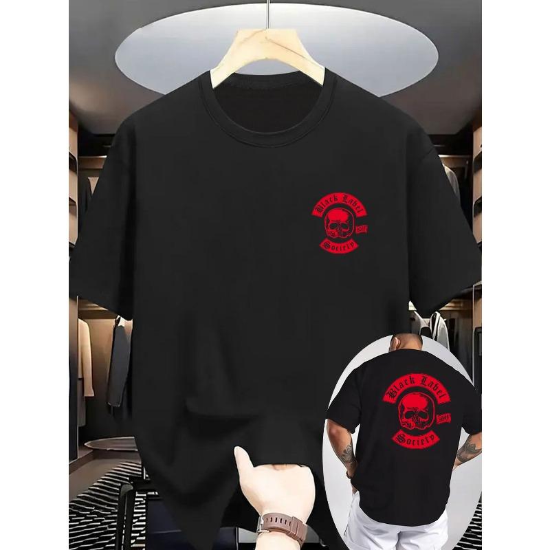 Europäische Größen Neues Sommer Herren Freizeit Print T-Shirt mit geripptem Rundhalsausschnitt und kurzen Ärmeln