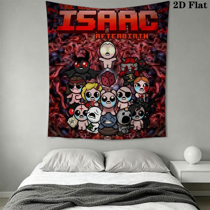 TBOI poster Wall Hanging Printed Fabric Blanket Decorative Tapestries for Bedroom Living Room Home Decor