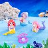 HyzaPhix Set de Accesorios para Acuario de Sirena Miniatura Estiloso Mini Decorativo Celebración del Hogar Decorativo para el Estrés Regalos para Amigos y Estudiantes 3,