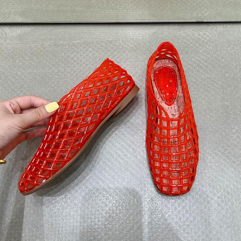 Fashion New In 2025 Spring Summer Ladies Flats Slip On Shoes Casual Female Slides Shallow Fashion Transparent Women Flats With Shoes