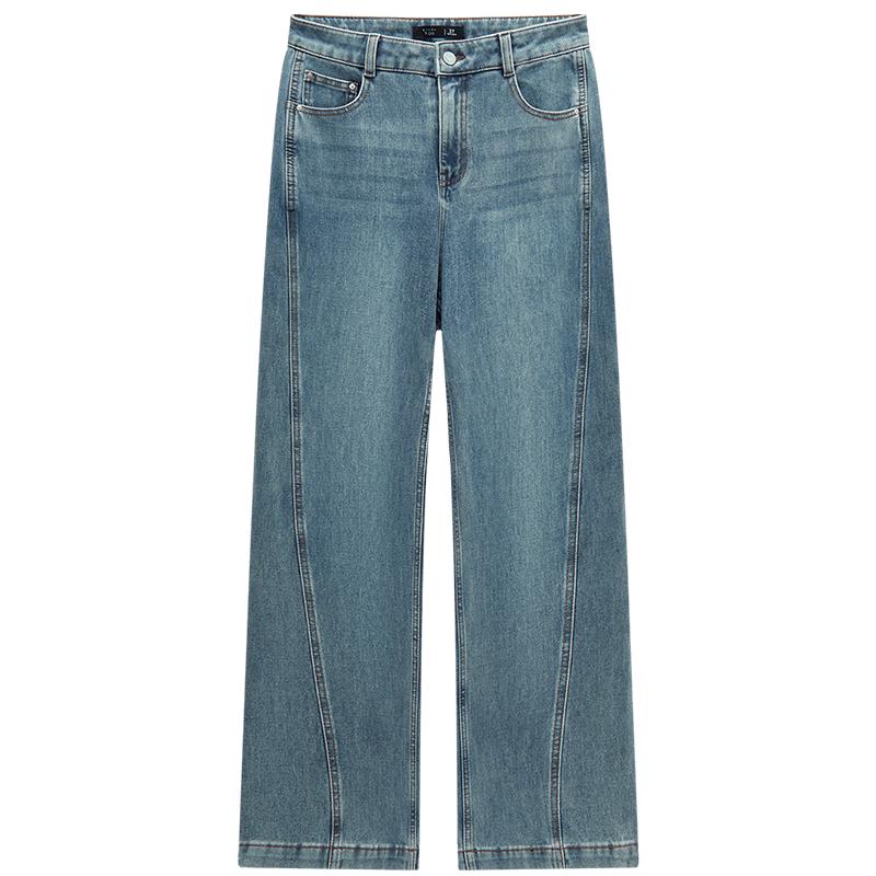 EICHITOO Women's High-Waist Wide-Leg Denim Jeans