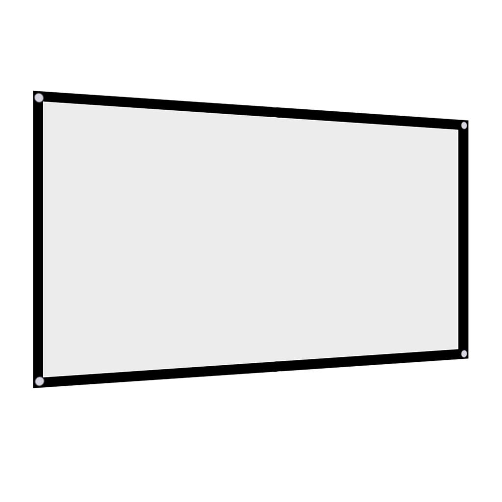 60‑120 Inch Portable Foldable NOn Crease White Projector Curtain Projection Screen 16:9