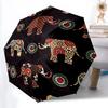1pc Elephant Mandala Automatic Folding Umbrella - Compact 8-Rib Design, Durable Plastic & Iron, Lightweight for Outdoor Daily Use137