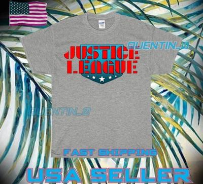 NEUES Premium T-Shirt JUSTICE LEAGUE COMICS LOGO Lustig Unisex Größe S bis 5XL