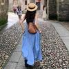 Elegant White Spaghetti Strap Backless Summer Dress for Women - Perfect for 2026 Beach Vacation