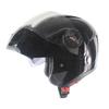 Full Face Motorcycle Helmet With Dual Visors Electric Scooter Riders All Season ABS Shell Black