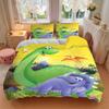 3pcs Dinosaur, Prehistoric Bedding Set - 1 Duvet Cover + 2 Pillowcases(Core Not Included), Machine Washable Polyester yy251216150