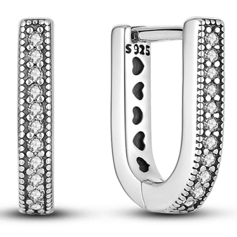 Sales100 % S925 Sterling Silber Sterne Mond Herzförmige Frauen Ohrringe Fit Original Ohrringe Hochzeit Edlen Schmuck Geschenke