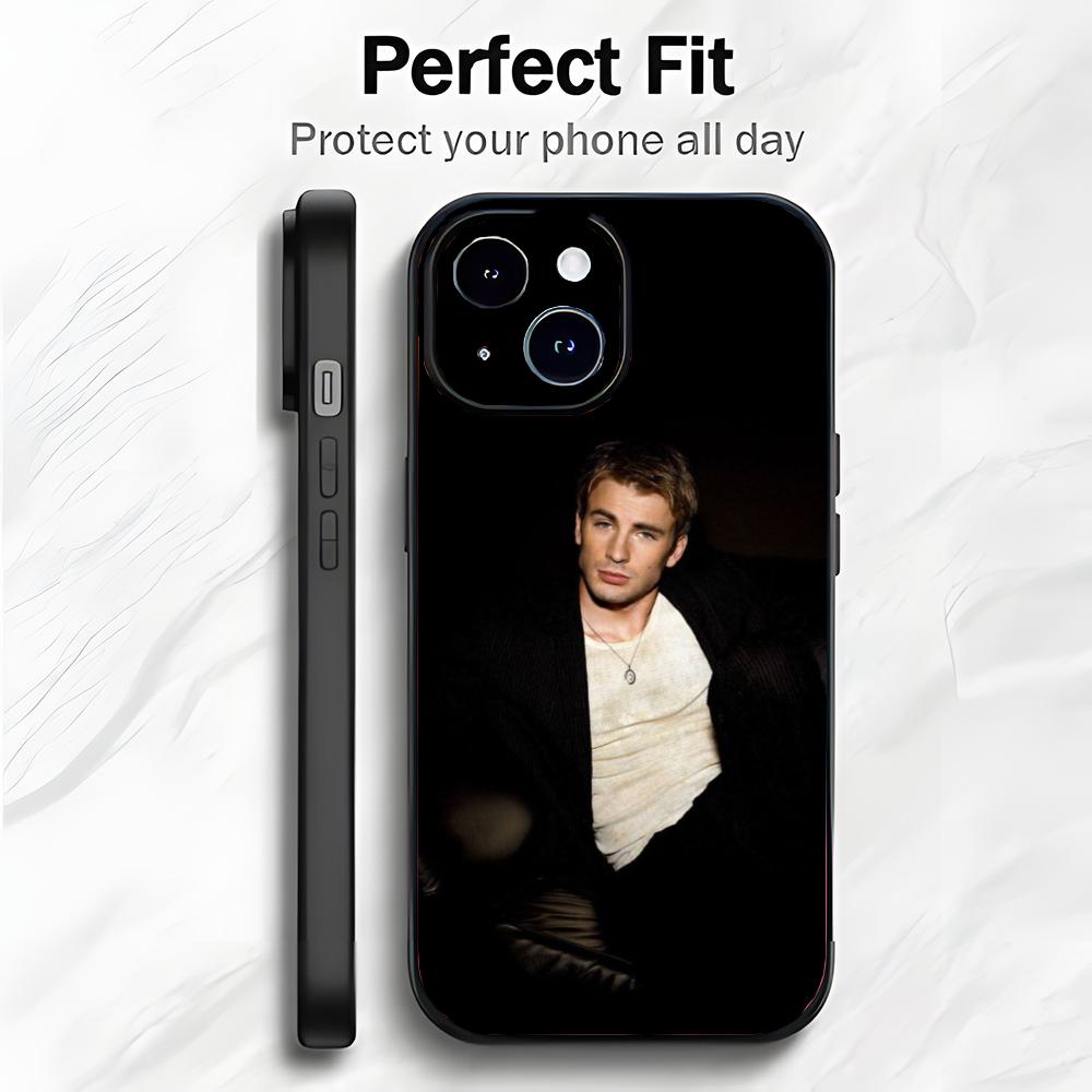 Hollywood Actor C-Chris Evans Phone Case Phone Case Soft Packaging Lightweight For iPhone17 16 15 14 13ProMax