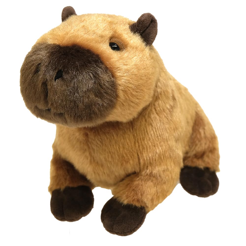 SunLemon Fluffies Medium Capybara Plush Toy, 19 x 26 x 16 cm, Cute Animal, P-1533