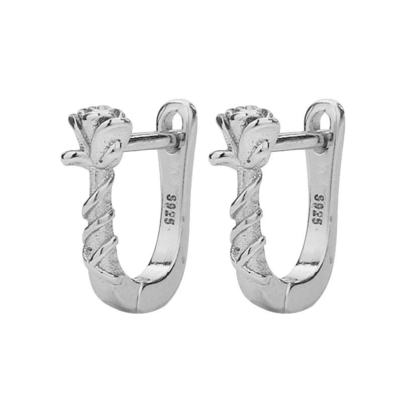 

Серьги-пусеты «Роза ветров» со сладким характером, U-образные серьги, уникальный дизайн, текстурированные серьги в виде лозы и цветов