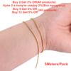 5m/lot 1.5 2 2.3mm Gold Color Copper Faced Ball Bead Chains Round Beads Chains for DIY Jewelry Making Necklace Bracelet