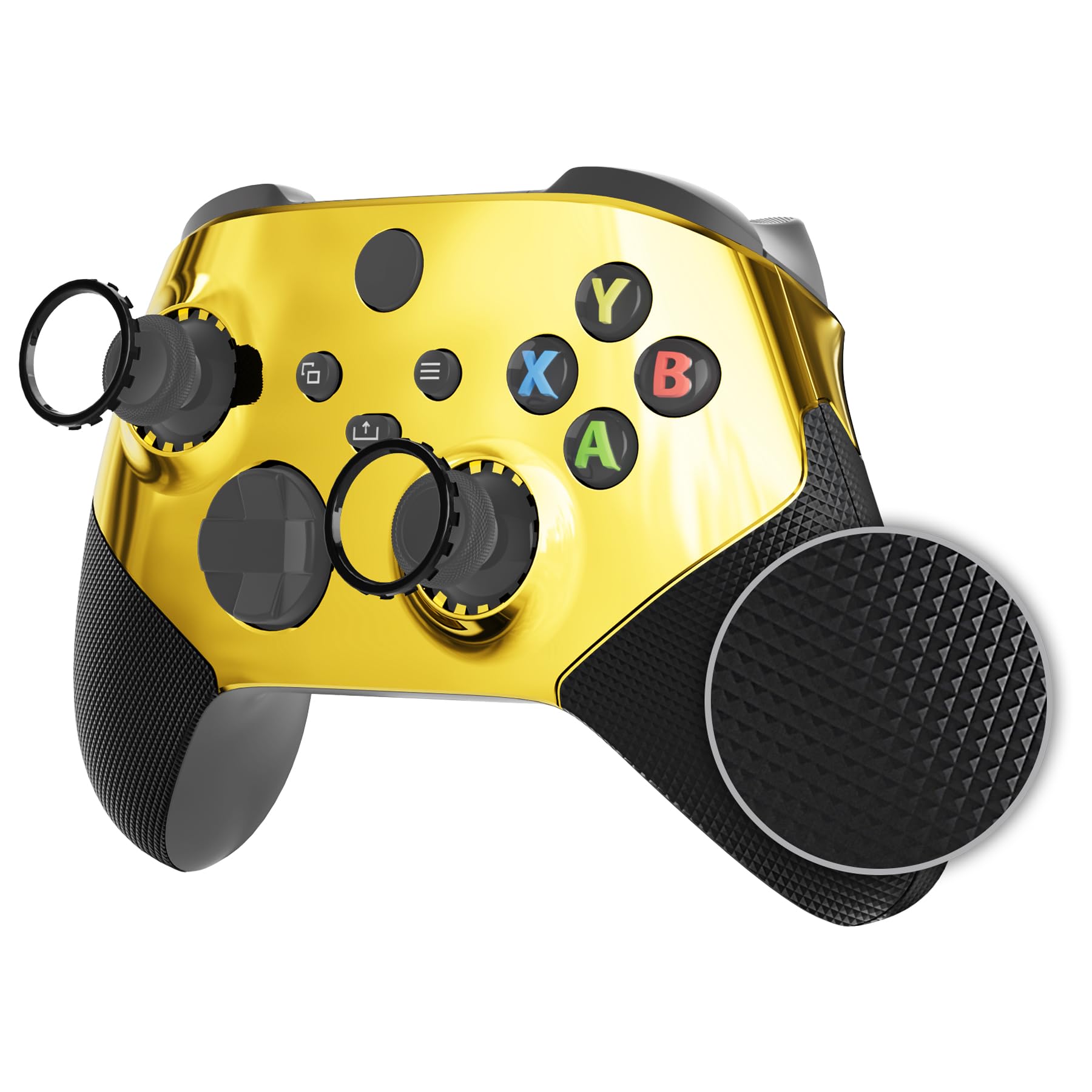 

eXtremeRate Redesigned Grip Handle Faceplate for Xbox Core ASR Version Performance Rubberized Side Rail Grip Shell for Xbox Series X S Controllers