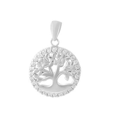 Silver Pendant with Cubic Zirkonia (2080596)