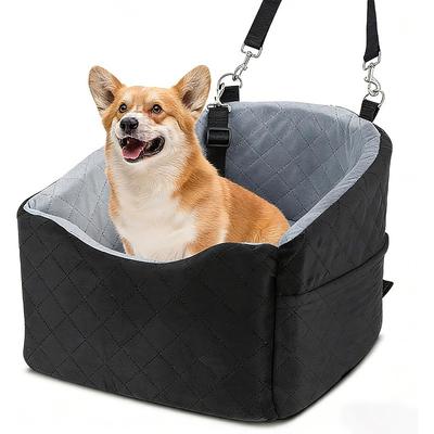 Front Seat Pet Car Booster Bed Small Dogs Removable Washable Dog Nest Cushion
