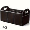 Car Versatile Canvas Car Trunk Organizer Foldable Storage Box for Vehicle Essentials Waterproof Durable Design for SUV Trucks