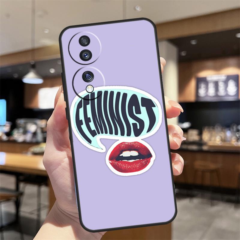 

Чехол с феминистским лозунгом Girl Power для женщин для Honor Magic 8 Lite 5 6 7 Pro Honor Win RT 400 200 50 70 90 X8c X9a X9b X9c X9d Honor 200 Pro